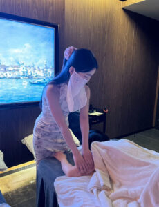 Real image of massage environment